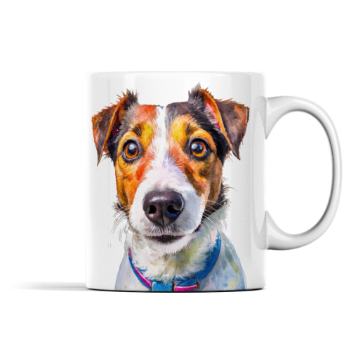 Jack Russell Terrier Watercolour Mug