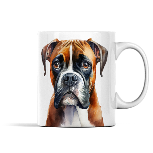 Boxer Watercolour Mug